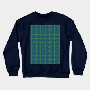 Blue Ceramic Squares Crewneck Sweatshirt